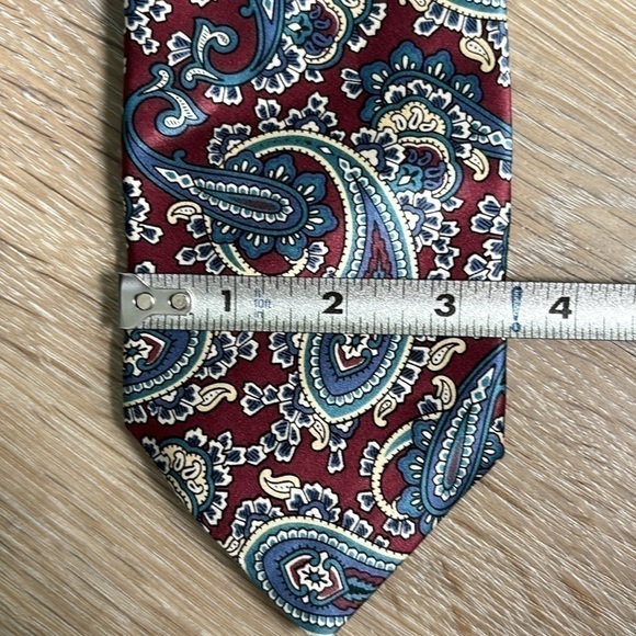 Beau Ties hand sewn 100% silk neck tie paisley made in Vermont - Picture 6 of 6